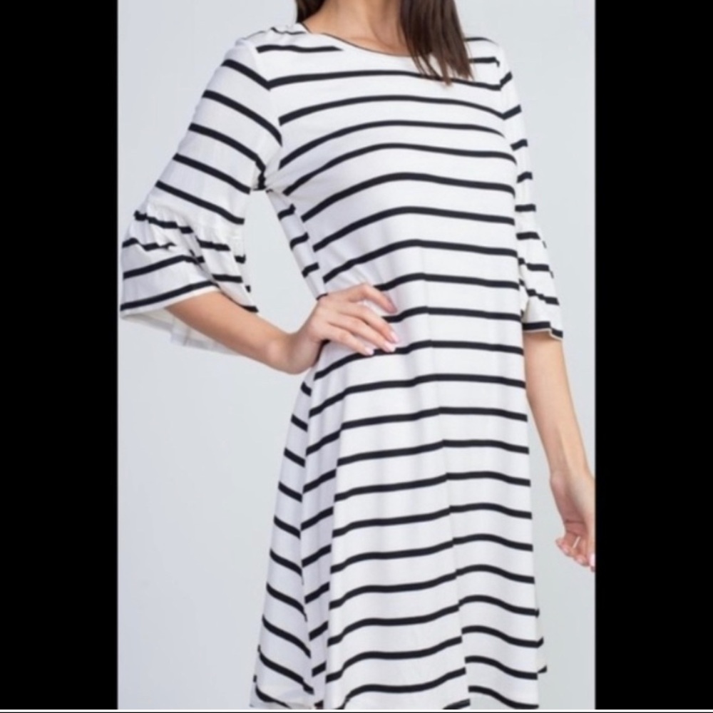 NEW- Summer/Spring 3/4 Sleeve Casual Dress
